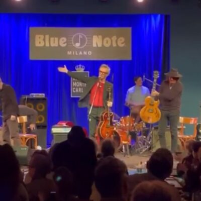 Antonio Onorato al Blue Note con Fabio Mariani e Gigi Cifarelli per "Italian Jazz Guitars"